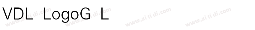 VDL LogoG Light字体转换